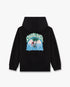 Children's Black Palm Tree Emblem Hooded Sweatshirt