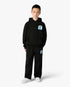 Children's Black Palm Tree Emblem Hooded Sweatshirt