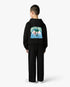 Children's Black Palm Tree Emblem Hooded Sweatshirt