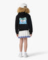 Sweat à capuche noir pour enfant Palm Tree Emblem