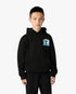 Children's Black Palm Tree Emblem Hooded Sweatshirt