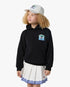 Sweat à capuche noir pour enfant Palm Tree Emblem
