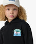 Sweat à capuche noir pour enfant Palm Tree Emblem