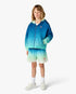 Children's Blue & Green Gradient Hooded Jacket