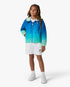 Children's Blue & Green Gradient Hooded Jacket