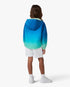 Children's Blue & Green Gradient Hooded Jacket