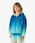 Children's Blue & Green Gradient Hooded Jacket
