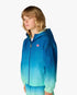 Children's Blue & Green Gradient Hooded Jacket