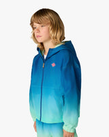 Children's Blue & Green Gradient Hooded Jacket