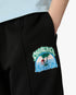 Children's Black Palm Tree Emblem Sweatpants