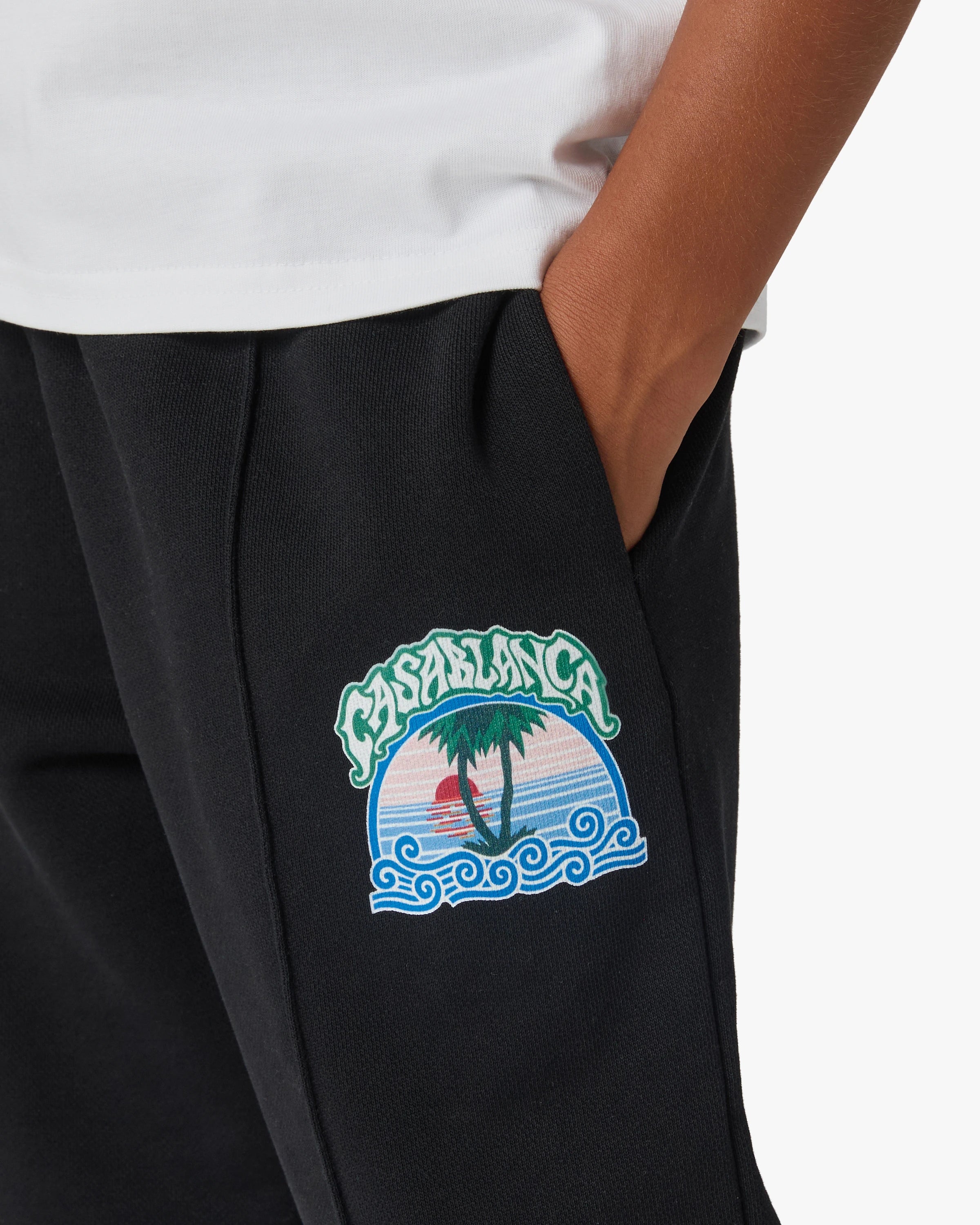 Pantalon de survêtement noir pour enfant Palm Tree Emblem