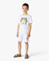 Children's White Airspray Sweatshorts