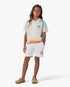 Children's White Airspray Sweatshorts