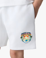 Children's White Airspray Sweatshorts