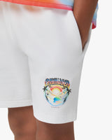 Children's White Airspray Sweatshorts