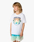 Children's White Airspray Short Sleeve T-Shirt