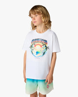 Children's White Airspray Short Sleeve T-Shirt