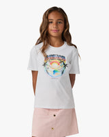 Children's White Airspray Short Sleeve T-Shirt