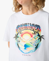 Children's White Airspray Short Sleeve T-Shirt