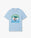 Children's Blue Palm Tree Emblem Short Sleeve T-Shirt