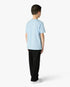 Children's Blue Palm Tree Emblem Short Sleeve T-Shirt