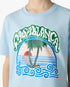 Children's Blue Palm Tree Emblem Short Sleeve T-Shirt