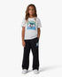 T-shirt à manches courtes blanc pour enfant Palm Tree Emblem