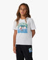T-shirt à manches courtes blanc pour enfant Palm Tree Emblem