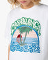 Children's White Palm Tree Emblem Short Sleeve T-Shirt