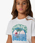 T-shirt à manches courtes blanc pour enfant Palm Tree Emblem