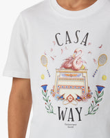 Children's White Casaway Short Sleeve T-Shirt