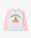 Children's White & Pink Oranges Baseball Long Sleeve T-Shirt