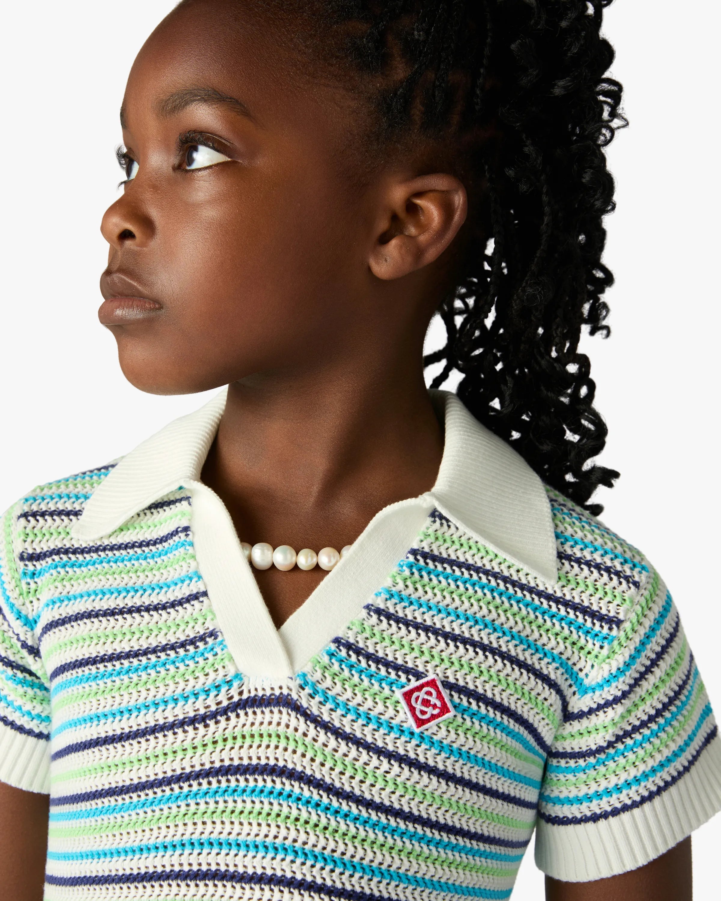Children's Stripe Short Sleeve Dress