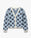 Children's Blue Monogram Knit Cardigan