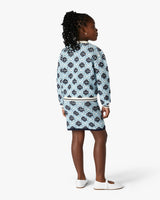 Children's Blue Monogram Knit Cardigan