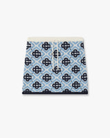 Children's Blue Monogram Knit Skirt