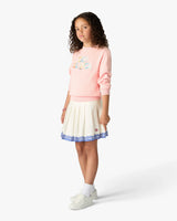 Children's Pink Stacked Logo Jumper