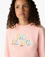 Children's Pink Stacked Logo Jumper