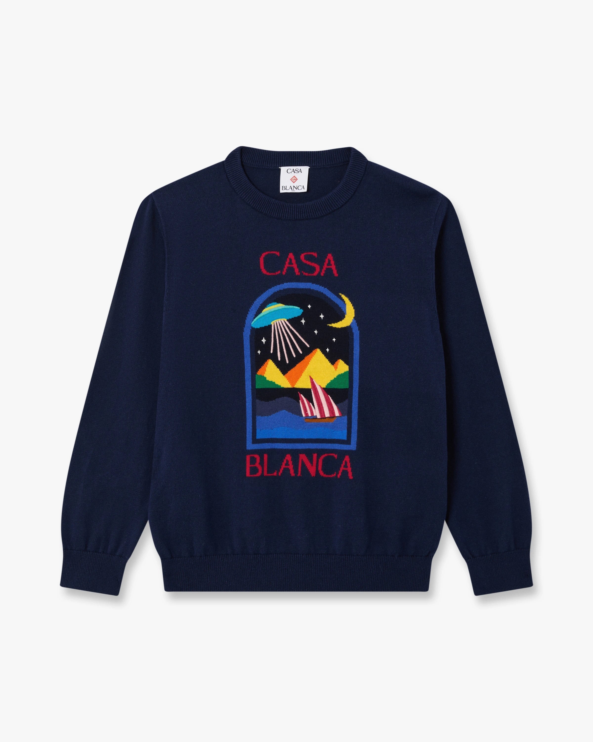 Children's Black Pyramid Abduction Crew Neck