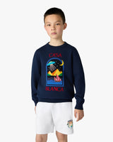 Children's Black Pyramid Abduction Crew Neck