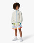 Children's White Phantasmagoria Embroidered Fleece Jacket