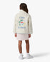 Children's White Phantasmagoria Embroidered Fleece Jacket