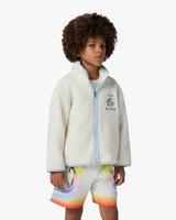 Children's White Phantasmagoria Embroidered Fleece Jacket