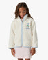 Children's White Phantasmagoria Embroidered Fleece Jacket