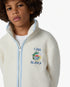 Children's White Phantasmagoria Embroidered Fleece Jacket