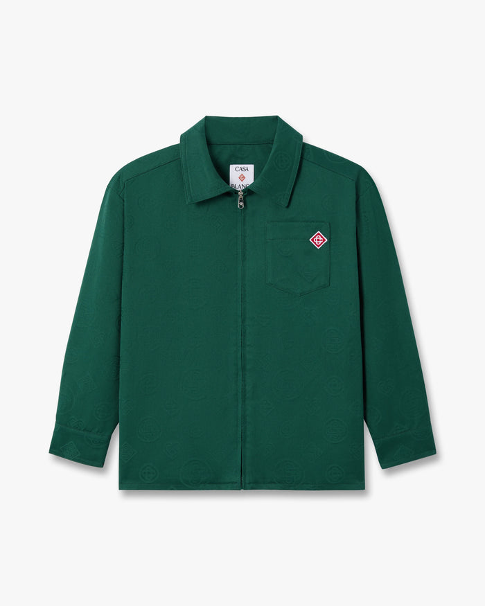 Children's Green Monogram Overshirt