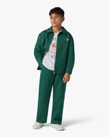 Surchemise verte pour enfant à monogramme