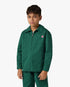 Surchemise verte pour enfant à monogramme