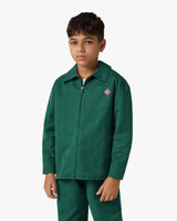 Surchemise verte pour enfant à monogramme