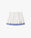Children's White Wave Laurel Pleated Skirt